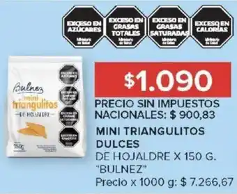 Carrefour Bulnez mini triangulitos dulces de hojaldre oferta