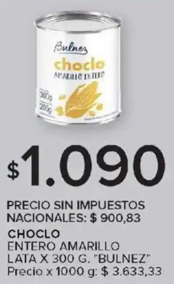 Carrefour Bulnez choclo entero amarillo lata oferta