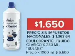Carrefour Bulnez edulcorante líquido clásico oferta