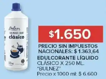 Carrefour Bulnez edulcorante líquido clásico oferta