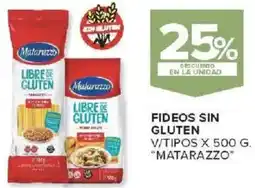 Carrefour Matarazzo fideos sin gluten v/tipos oferta