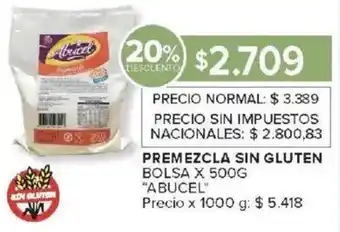 Carrefour Abucel abucel premezcla sin gluten bolsa oferta