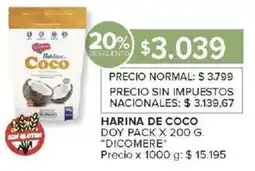 Carrefour Dicomere harina de coco doy pack oferta