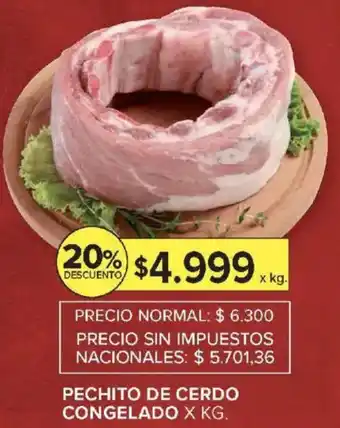 Carrefour Pechito de cerdo congelado oferta