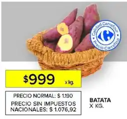 Carrefour Batata oferta