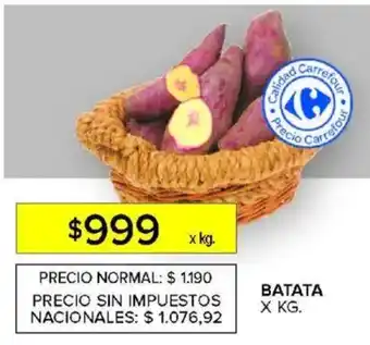 Carrefour Batata oferta