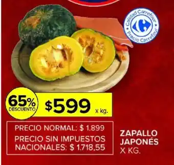 Carrefour Zapallo japonés oferta
