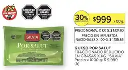 Carrefour Silvia queso por salut fraccionado reducido en grasas oferta