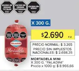 Carrefour Paladini mortadela mini oferta