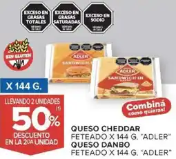 Carrefour Adler queso cheddar feteado oferta