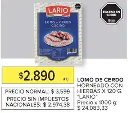 Carrefour Lario lomo de cerdo horneado con hierbas oferta