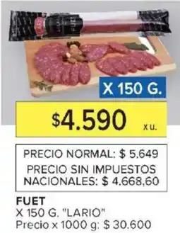 Carrefour Lario fuet oferta