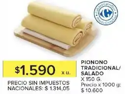 Carrefour Pionono tradicional/ salado oferta