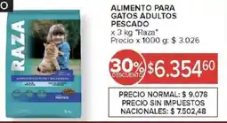 Carrefour Raza alimento para gatos adultos pescado oferta
