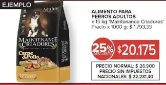 Carrefour Maintenance criadores alimento para perros adultos oferta