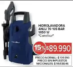 Carrefour Carrefour hidrolavadora anlu 70 105 bar oferta