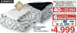 Carrefour Tex home basic acolchado oferta