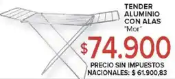 Carrefour Mor tender aluminio con alas oferta