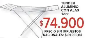 Carrefour Mor tender aluminio con alas oferta