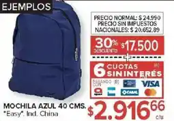 Carrefour Easy mochila azul oferta