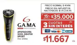 Carrefour Ga.ma afeitadora sport oferta