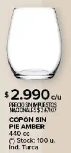 Carrefour Copón sin pie amber oferta