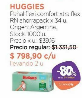 Pañales huggies flexi comfort xtra flex