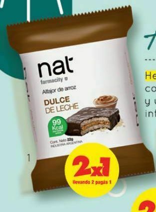 Farmacity Alfajor de arroz nat limón x 22 g oferta