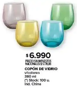 Carrefour Copón de vidrio v/colores oferta
