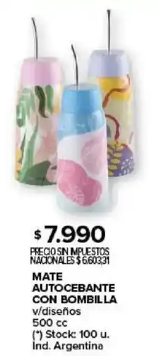 Carrefour Mate autocebante con bombilla oferta