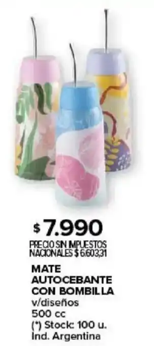 Carrefour Mate autocebante con bombilla oferta