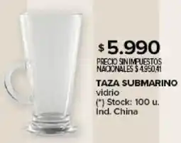 Carrefour Taza submarino vidrio oferta