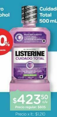 Farmacity Enjuague bucal listerine cuidado total x 500 ml oferta