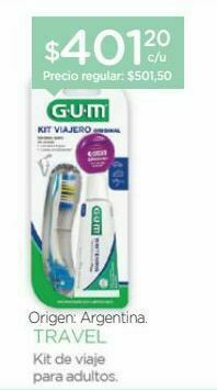 Farmacity Kit portable crema dental x 24 gr más cepillo portatil oferta