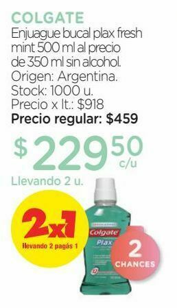 Farmacity Enjuague bucal colgate oferta