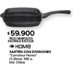 Carrefour Home carrefour home sartén con divisiones oferta