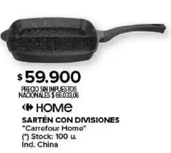 Carrefour Home carrefour home sartén con divisiones oferta