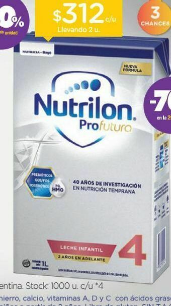 Farmacity Leche infantil etapa 4 profutura x 1 lt oferta