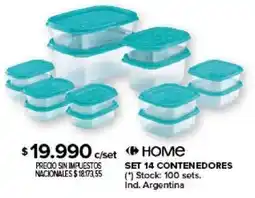 Carrefour Home set 14 contenedores oferta