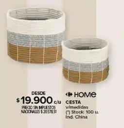 Carrefour Home cesta oferta