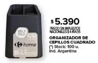 Carrefour Organizador de cepillos cuadrado oferta
