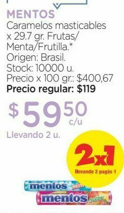 Farmacity Caramelos masticables x 29.7 gr. oferta