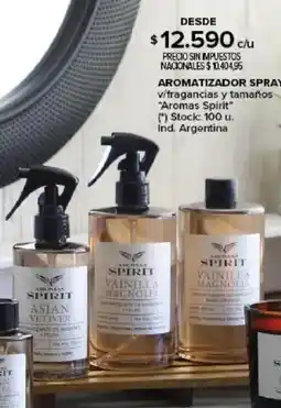 Carrefour Aromas spirit aromatizador spray v/fragancias y tamaños oferta