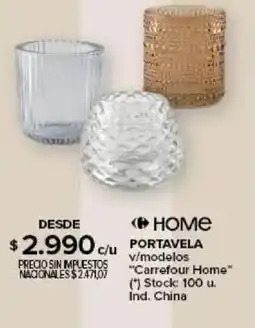 Carrefour Carrefour home portavela v/modelos oferta