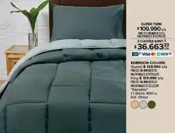 Carrefour Danubio edredon colors queen oferta