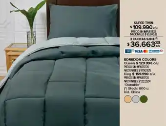 Carrefour Danubio edredon colors queen oferta