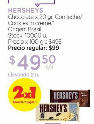 Farmacity Chocolate x 20 gr. oferta