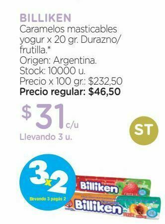 Caramelos masticables yogur x 20 gr.