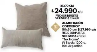 Carrefour Almohadón corderoy oferta