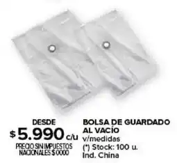 Carrefour Bolsa de guardado al vacío oferta